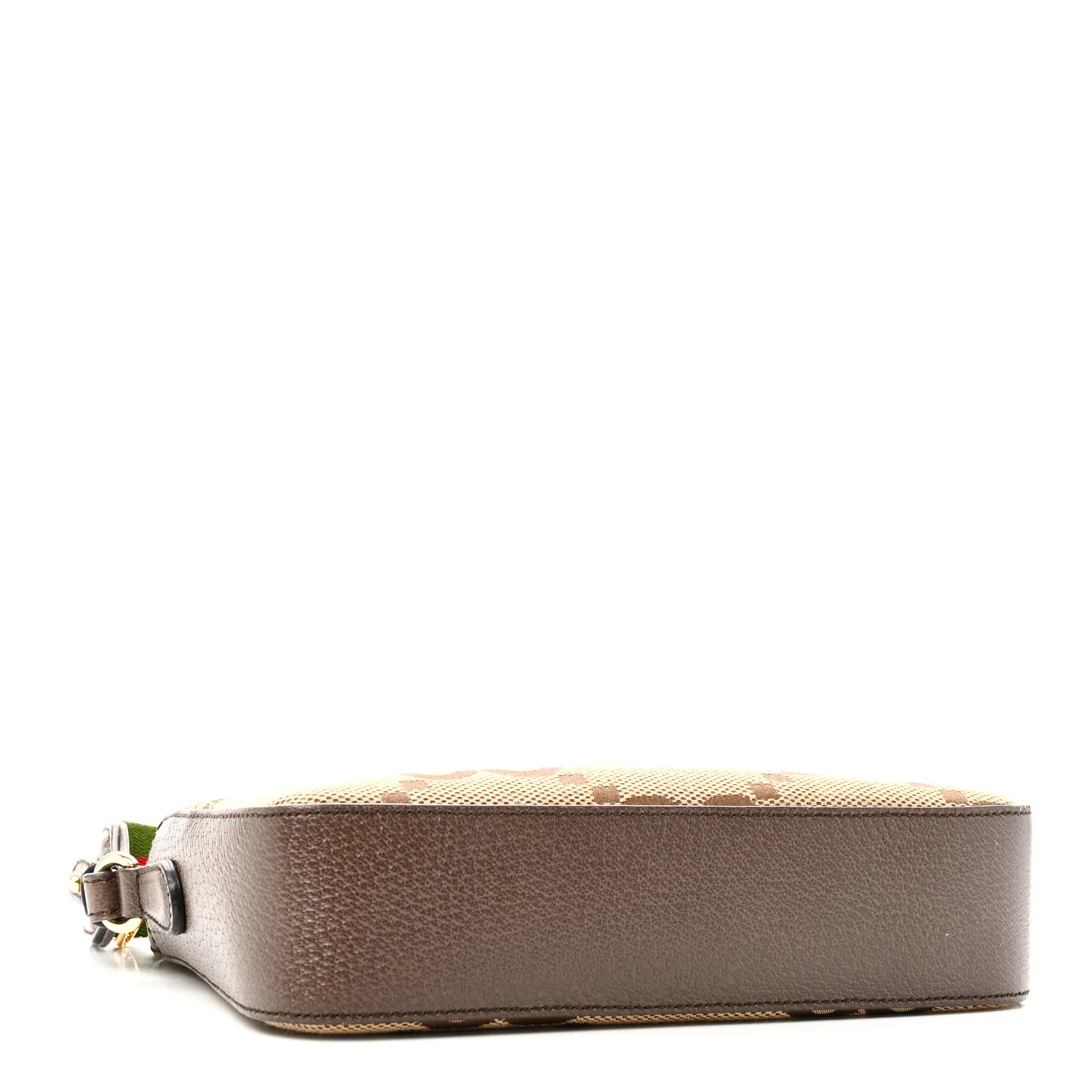 Monogram Jumbo GG Textured Dollar Calfskin Web Messenger Shoulder Bag Camel Ebony New Acero - Image 4