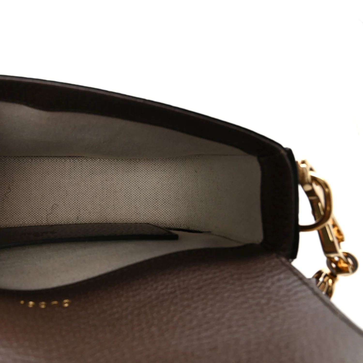 Monogram Jumbo GG Textured Dollar Calfskin Web Mini Horsebit 1955 Shoulder Bag Camel Ebony New Acero - Image 5