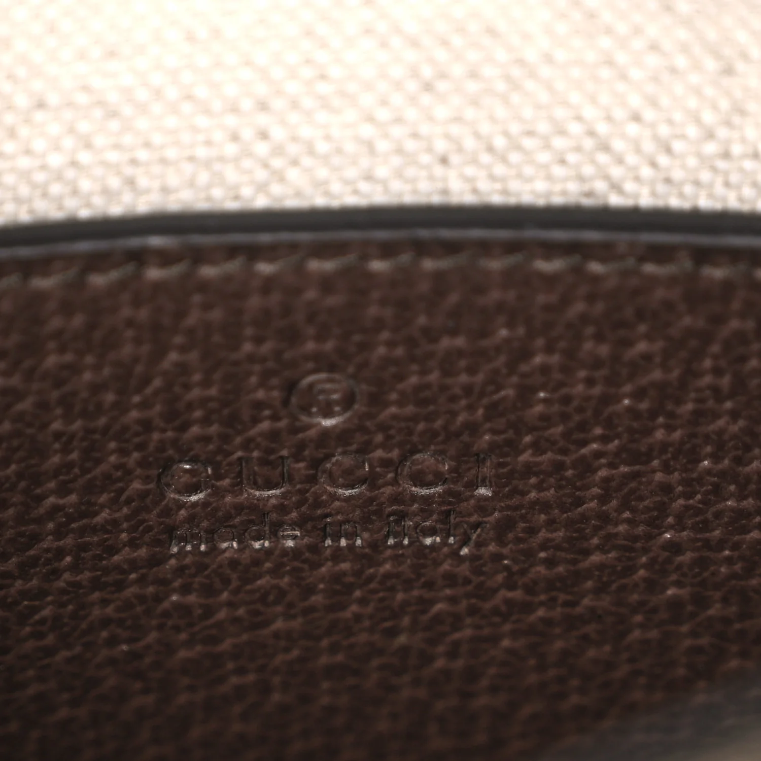 Monogram Jumbo GG Textured Dollar Calfskin Web Mini Vertical Tote Camel Ebony New Acero - Image 6