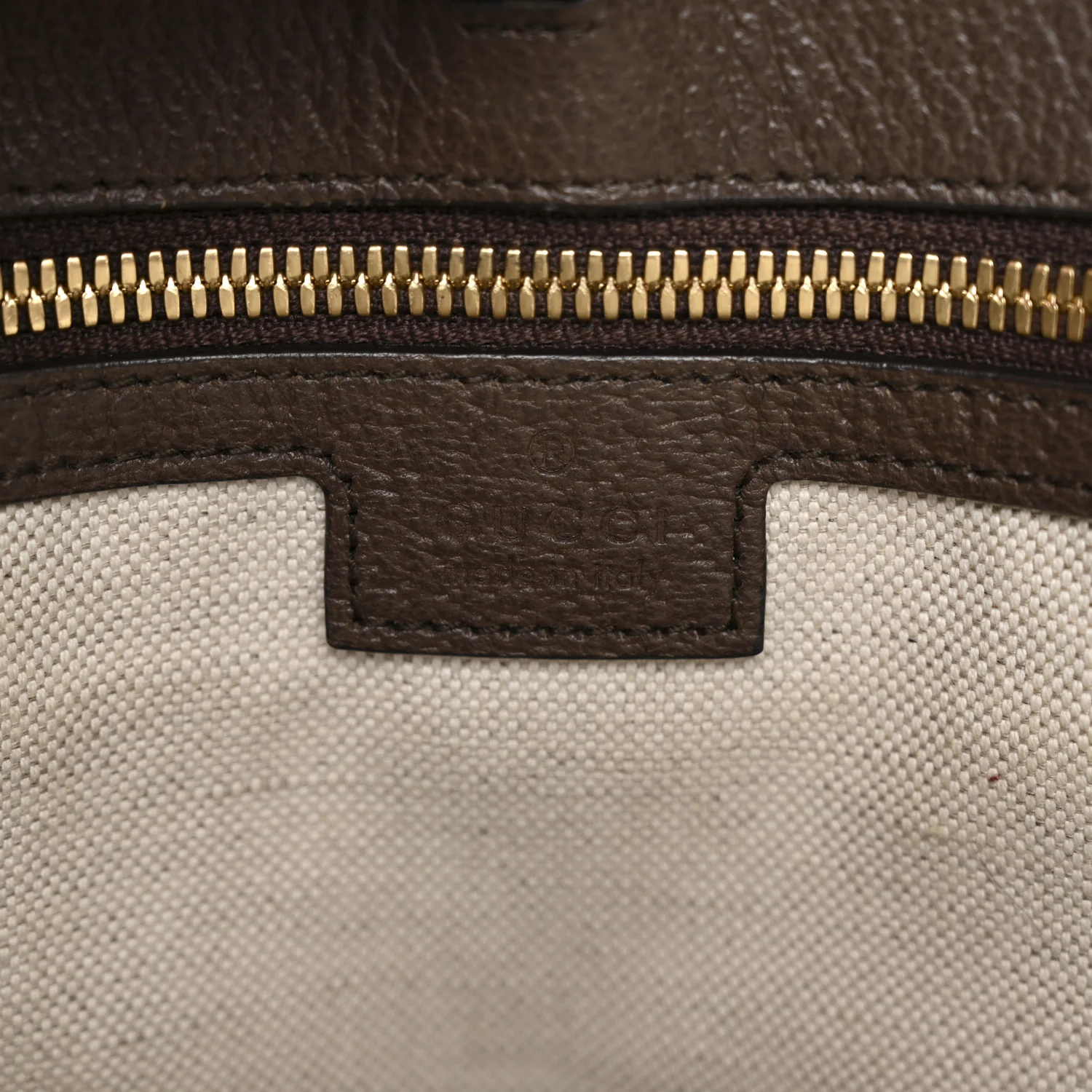 Monogram Jumbo GG Textured Dollar Calfskin Web Small Tote Bag Camel Ebony New Acero - Image 6