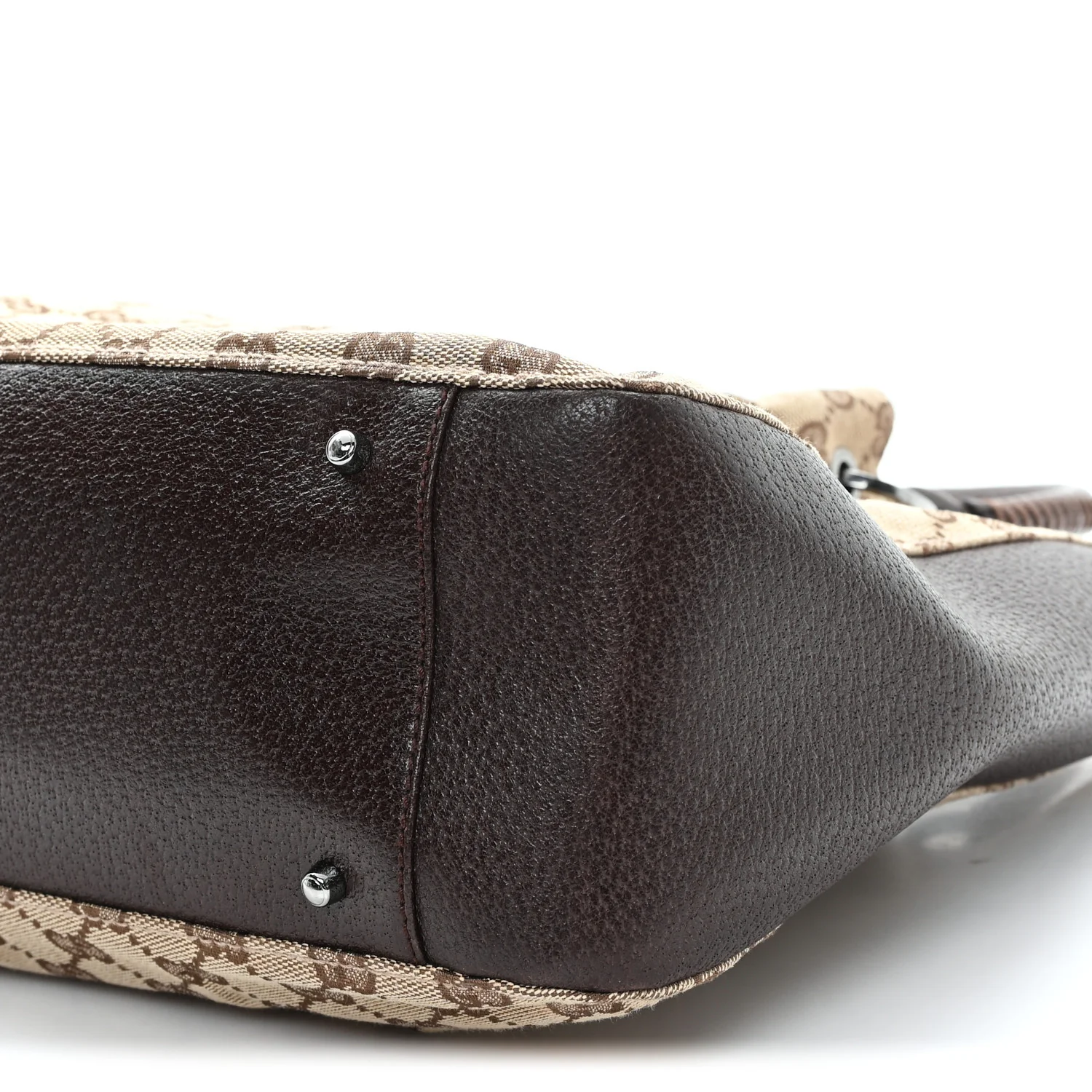 Monogram Large Bucket Tote Dark Brown - Image 10
