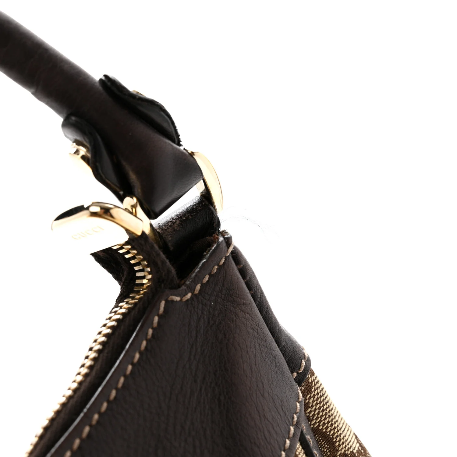 Monogram Large D Gold Hobo Dark Brown - Image 13