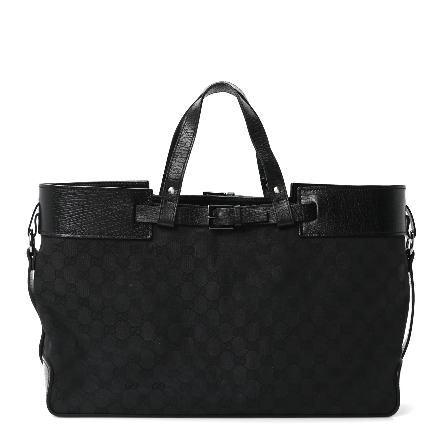 Monogram Large Tote Black