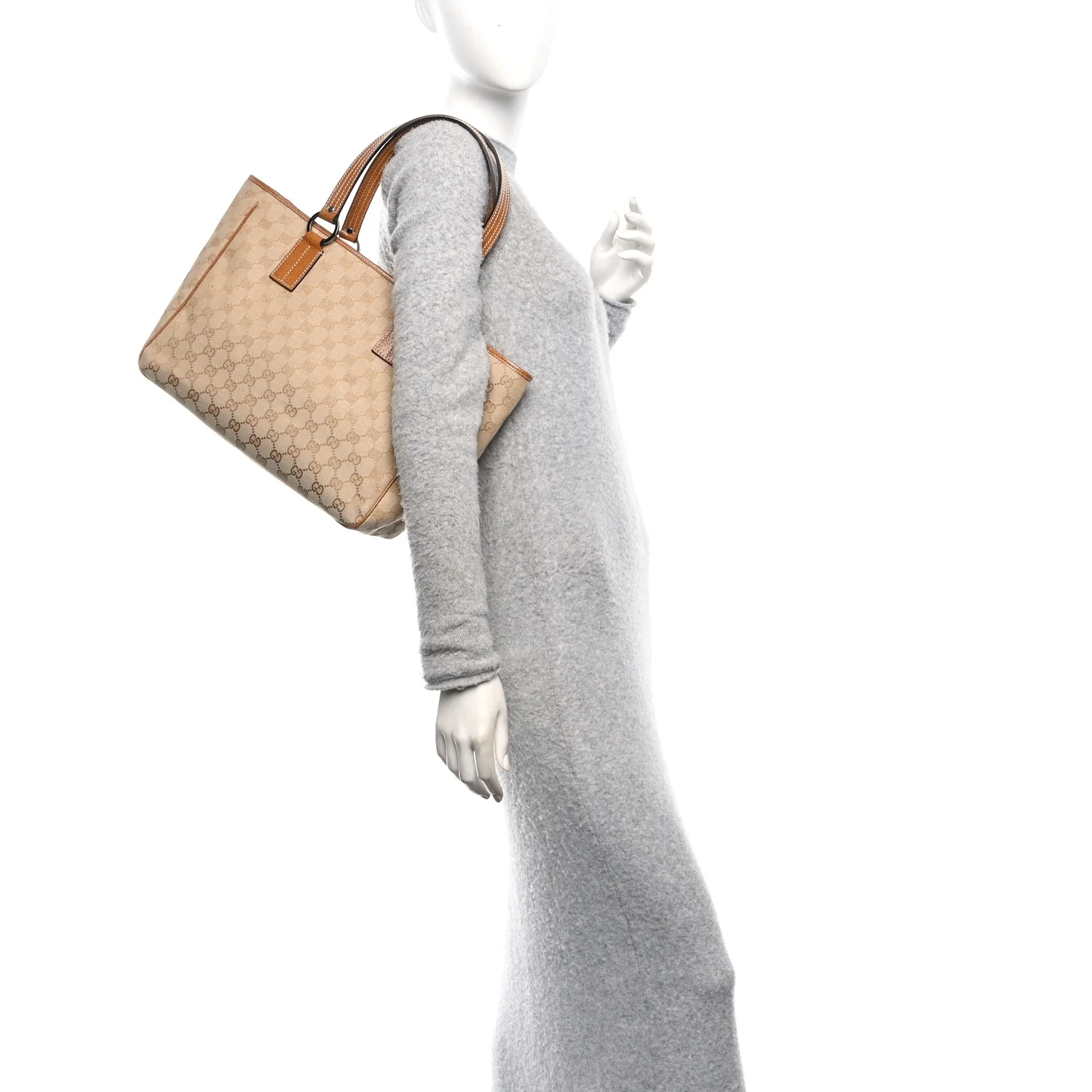 Monogram Large Tote Dark Brown - Image 2