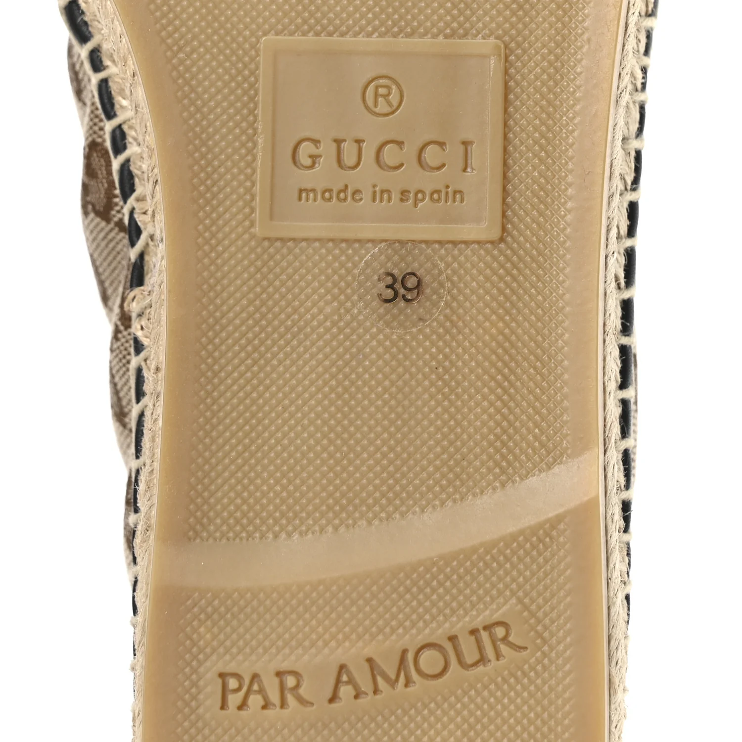 Monogram Matelasse Diagonal GG Marmont Espadrilles 39 Beige Ebony Black - Image 7