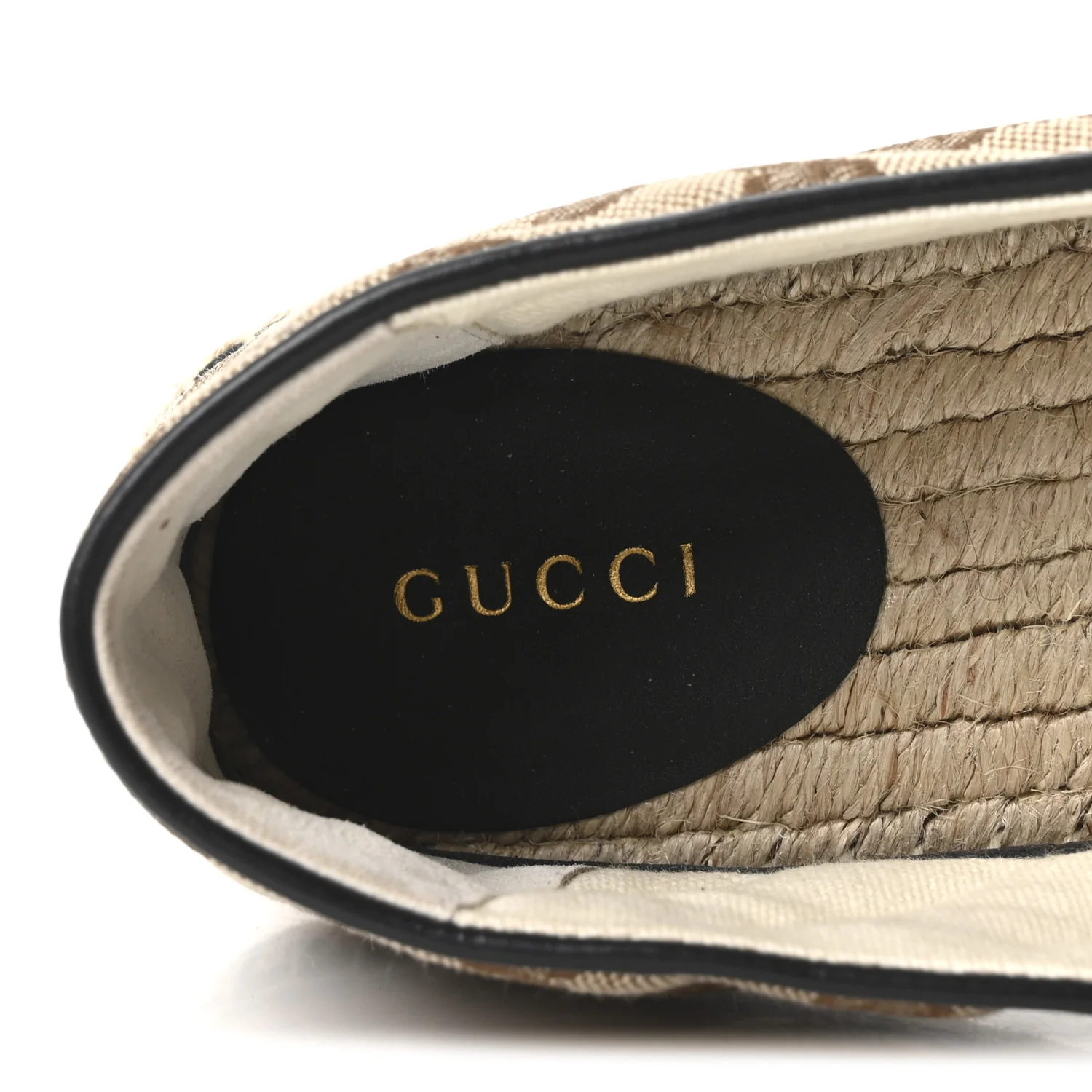Monogram Matelasse Diagonal GG Marmont Espadrilles 39 Beige Ebony Black - Image 9