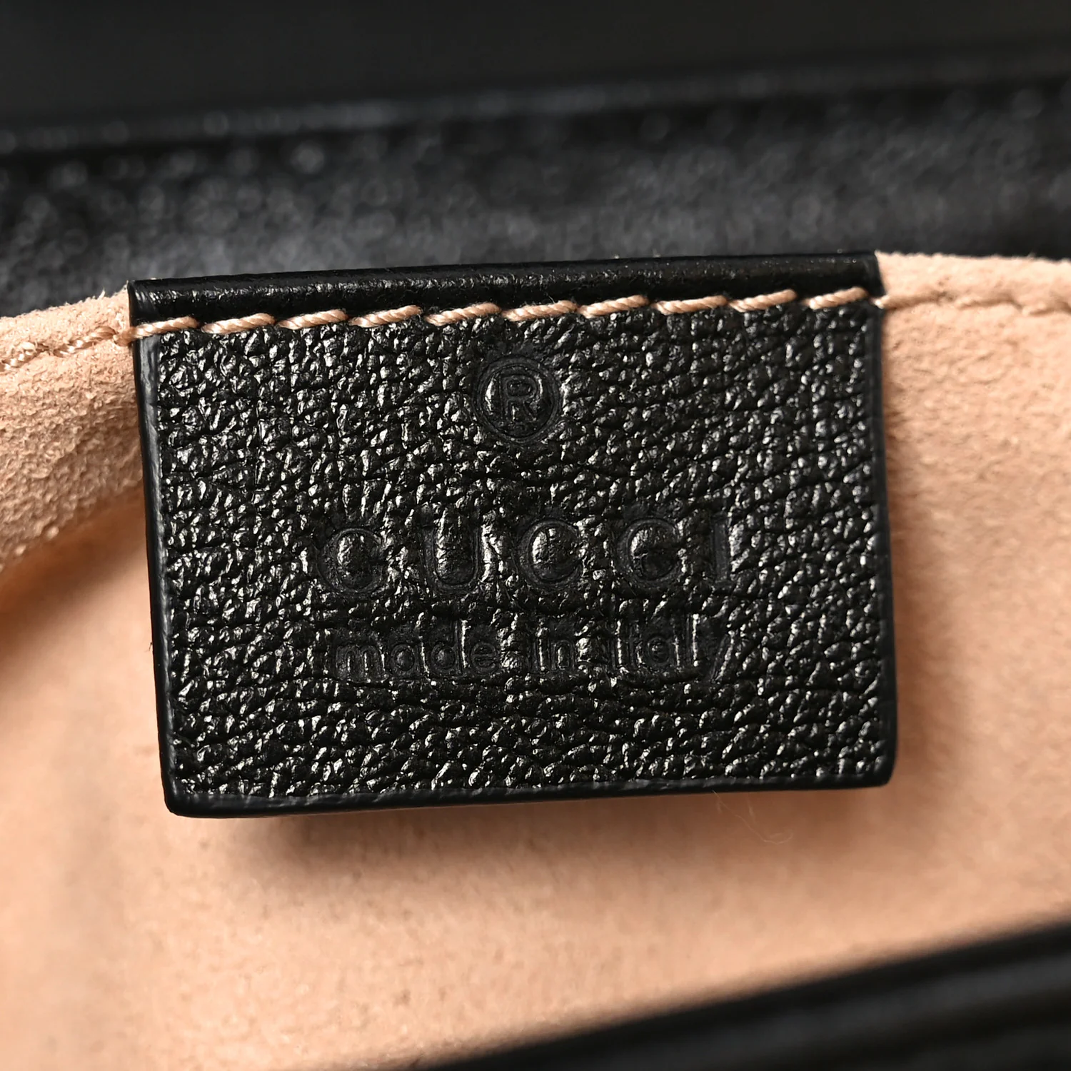 Monogram Matelasse Diagonal Mini GG Marmont Shoulder Bag Beige Black - Image 6