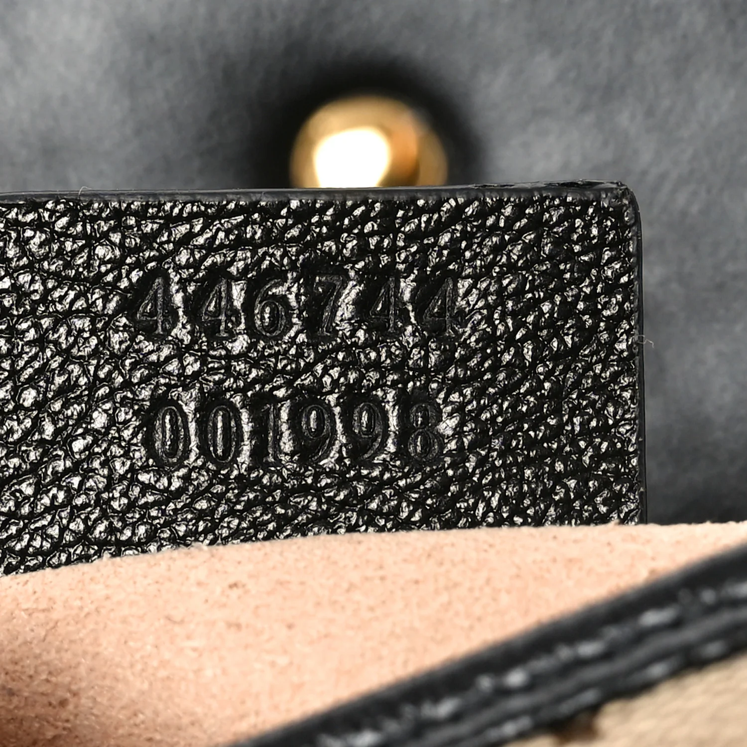 Monogram Matelasse Diagonal Mini GG Marmont Shoulder Bag Beige Black - Image 7