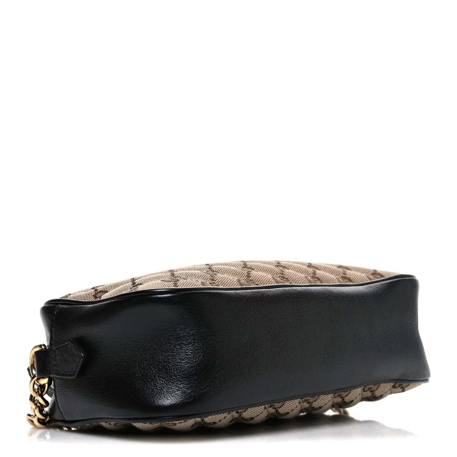 Monogram Matelasse Diagonal Small GG Marmont Chain Shoulder Bag Beige Black - Image 3