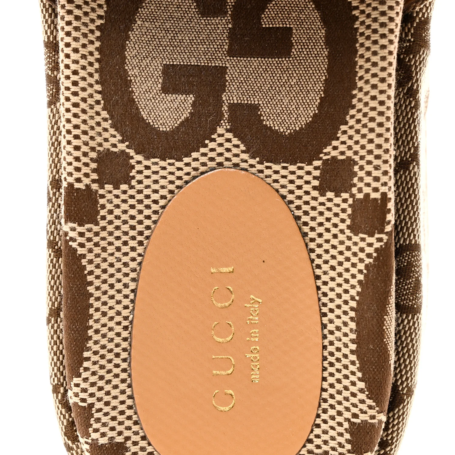 Monogram Maxi GG Angelina Platform 55mm Slide Sandals 37 Camel Ebony - Image 9