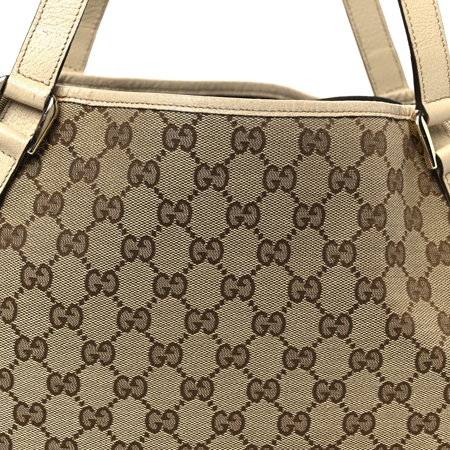 Monogram Medium Abbey Shoulder Bag Off White - Image 8