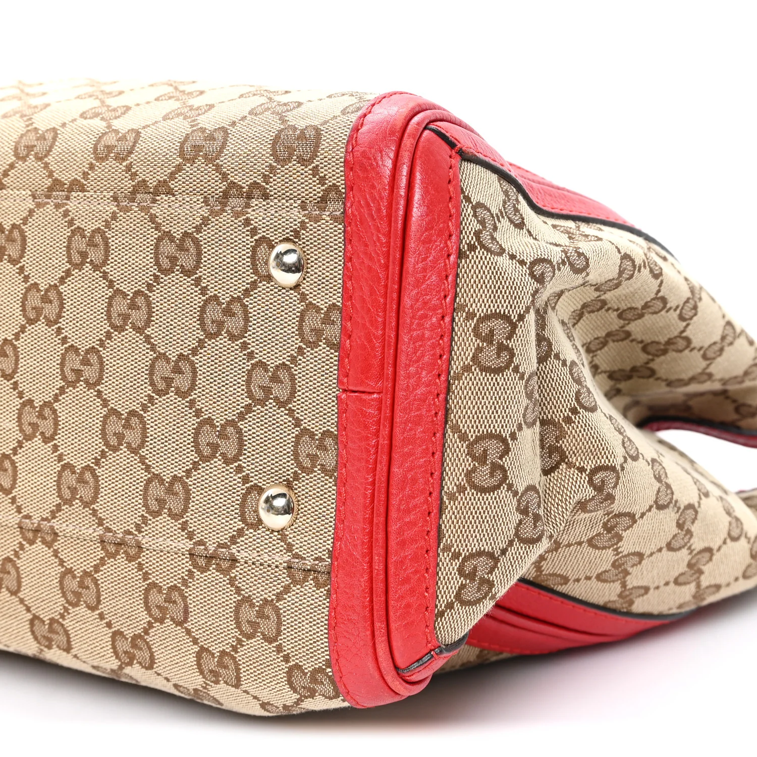Monogram Medium Bella Tote Red - Image 10