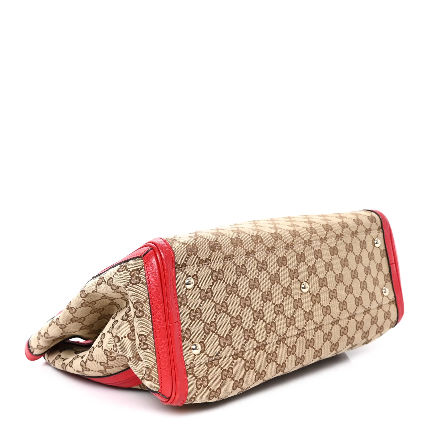 Monogram Medium Bella Tote Red - Image 4