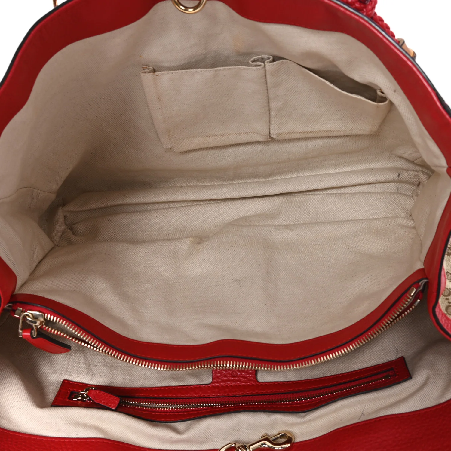 Monogram Medium Bella Tote Red - Image 5