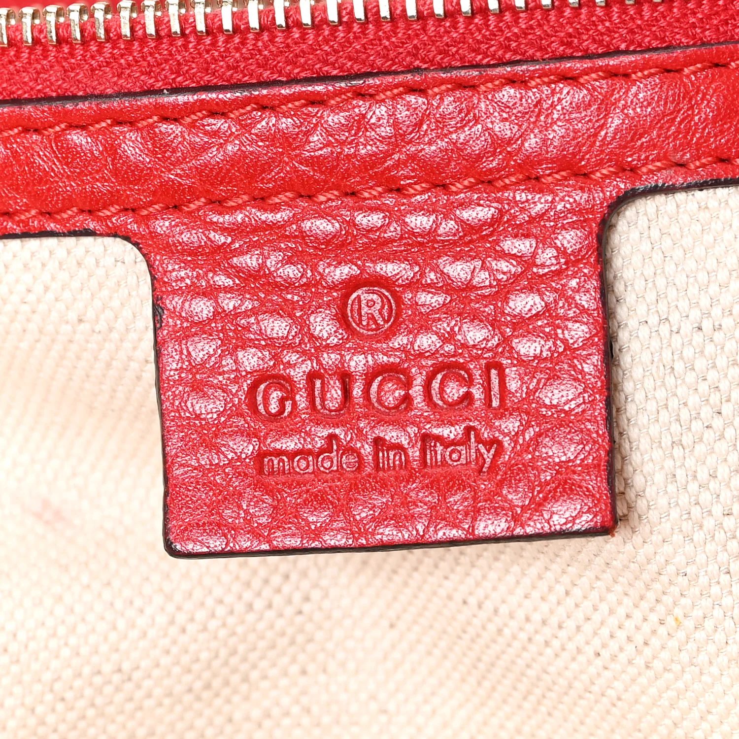 Monogram Medium Bella Tote Red - Image 6