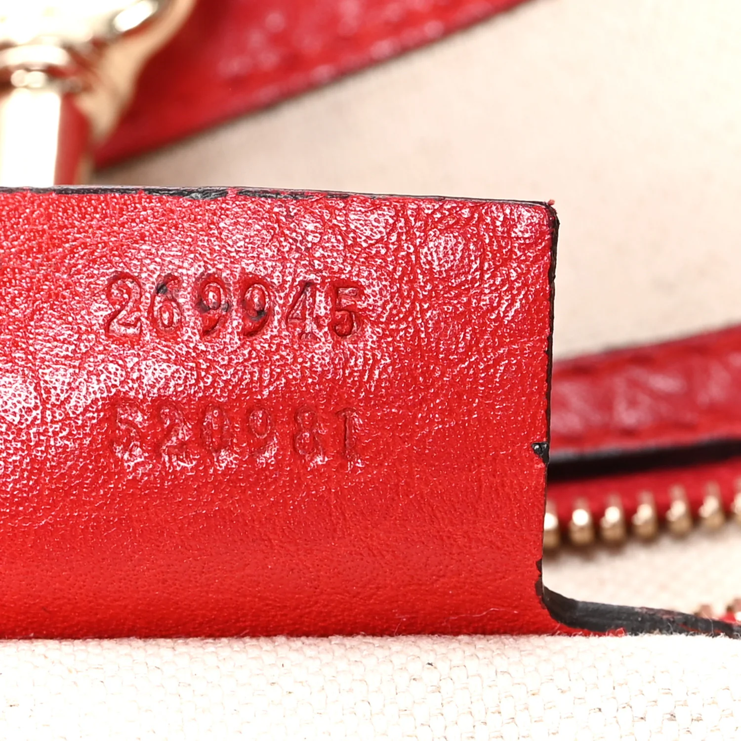 Monogram Medium Bella Tote Red - Image 7