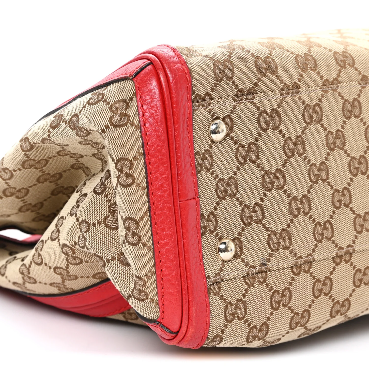Monogram Medium Bella Tote Red - Image 9