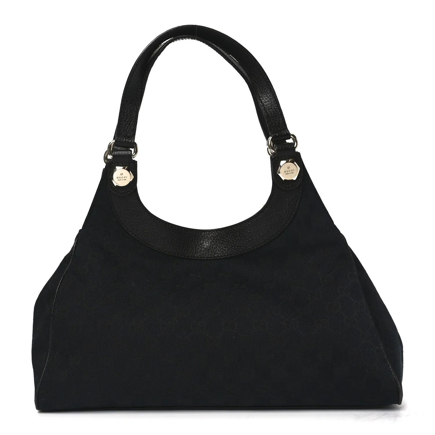 Monogram Medium Charmy Shoulder Bag Black