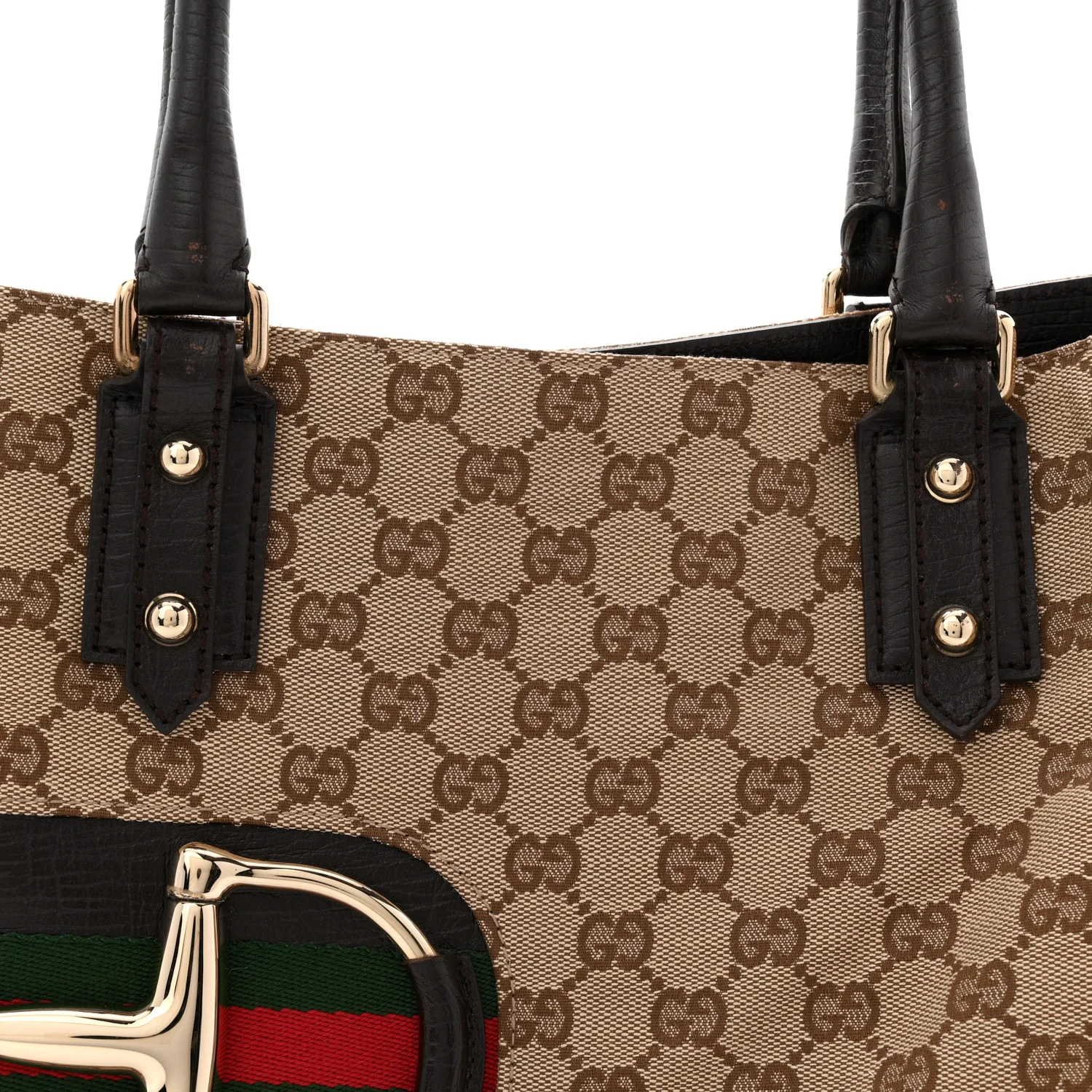 Monogram Medium Hasler Tote Dark Brown - Image 8