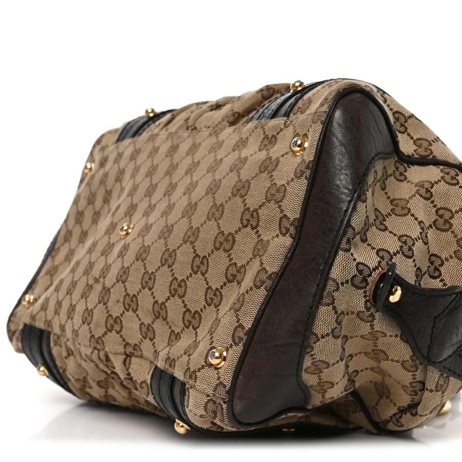 Monogram Medium Interlocking Icon Tote Dark Brown - Image 10