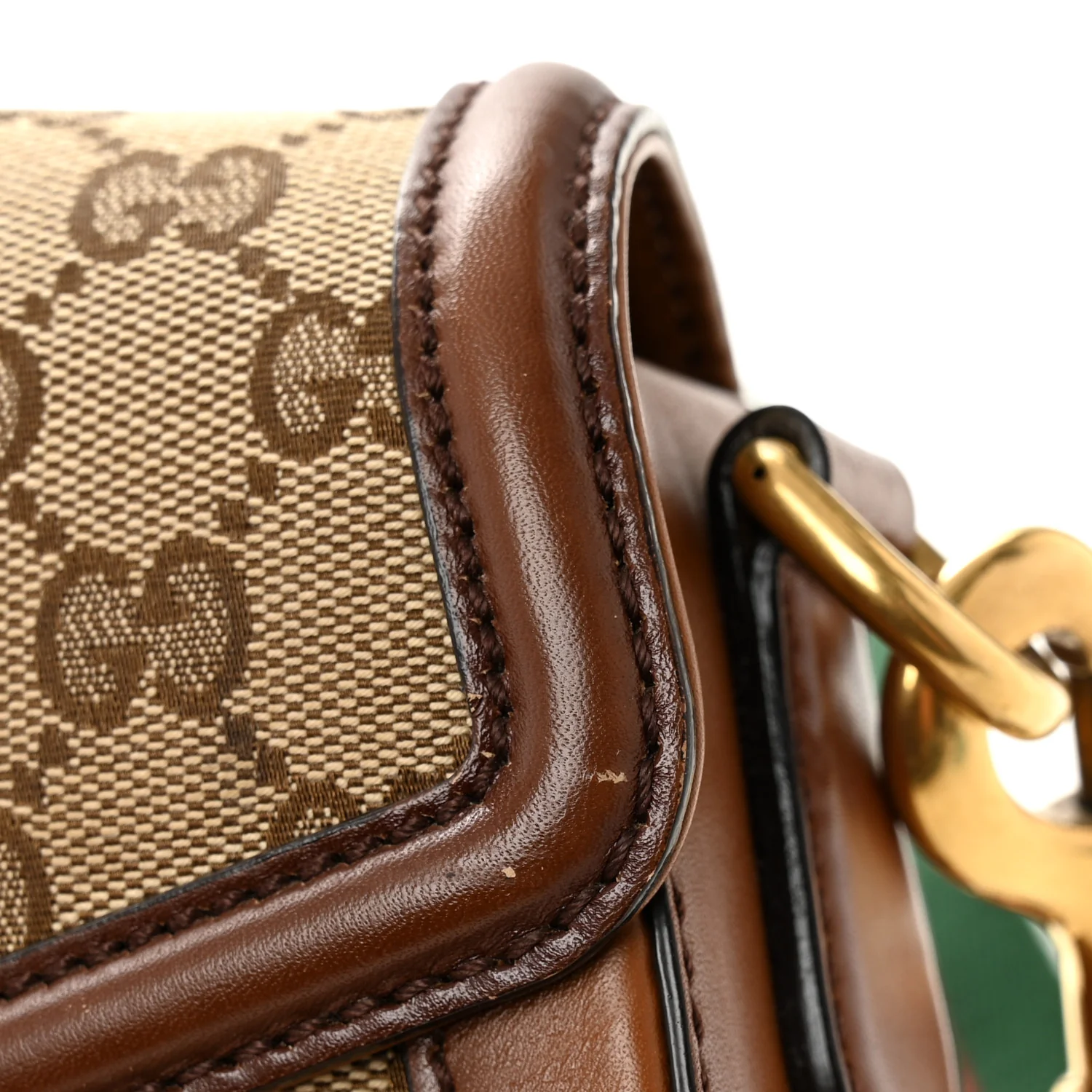 Monogram Medium Lady Web Shoulder Bag Beige Cuir - Image 11