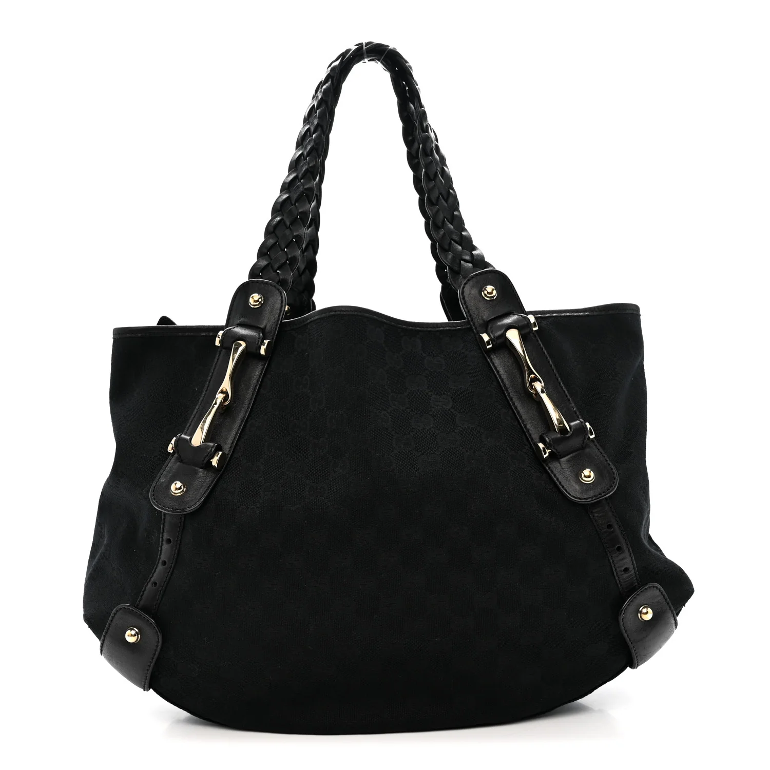 Monogram Medium Pelham Shoulder Bag Black