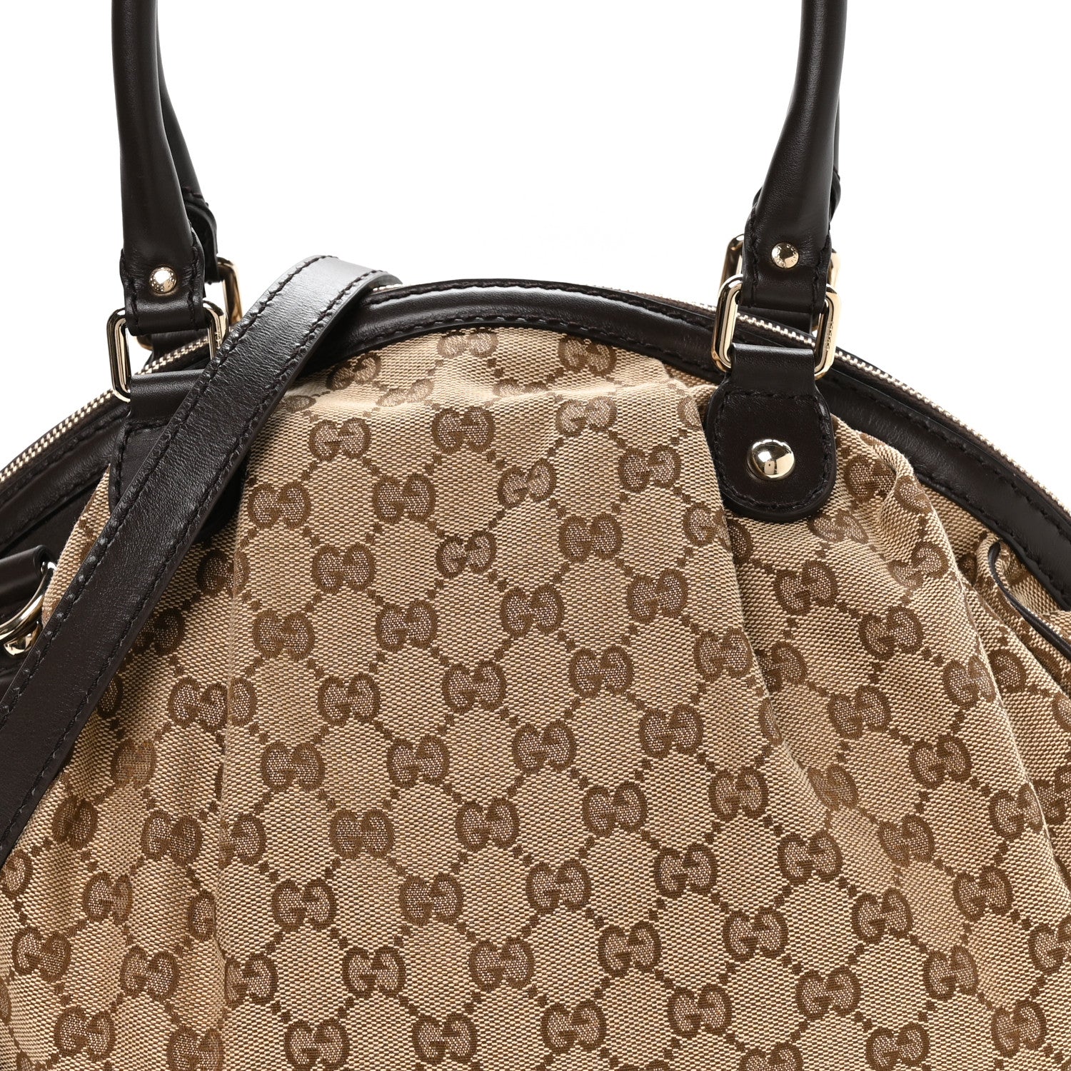 Monogram Medium Sukey Boston Bag Brown - Image 8