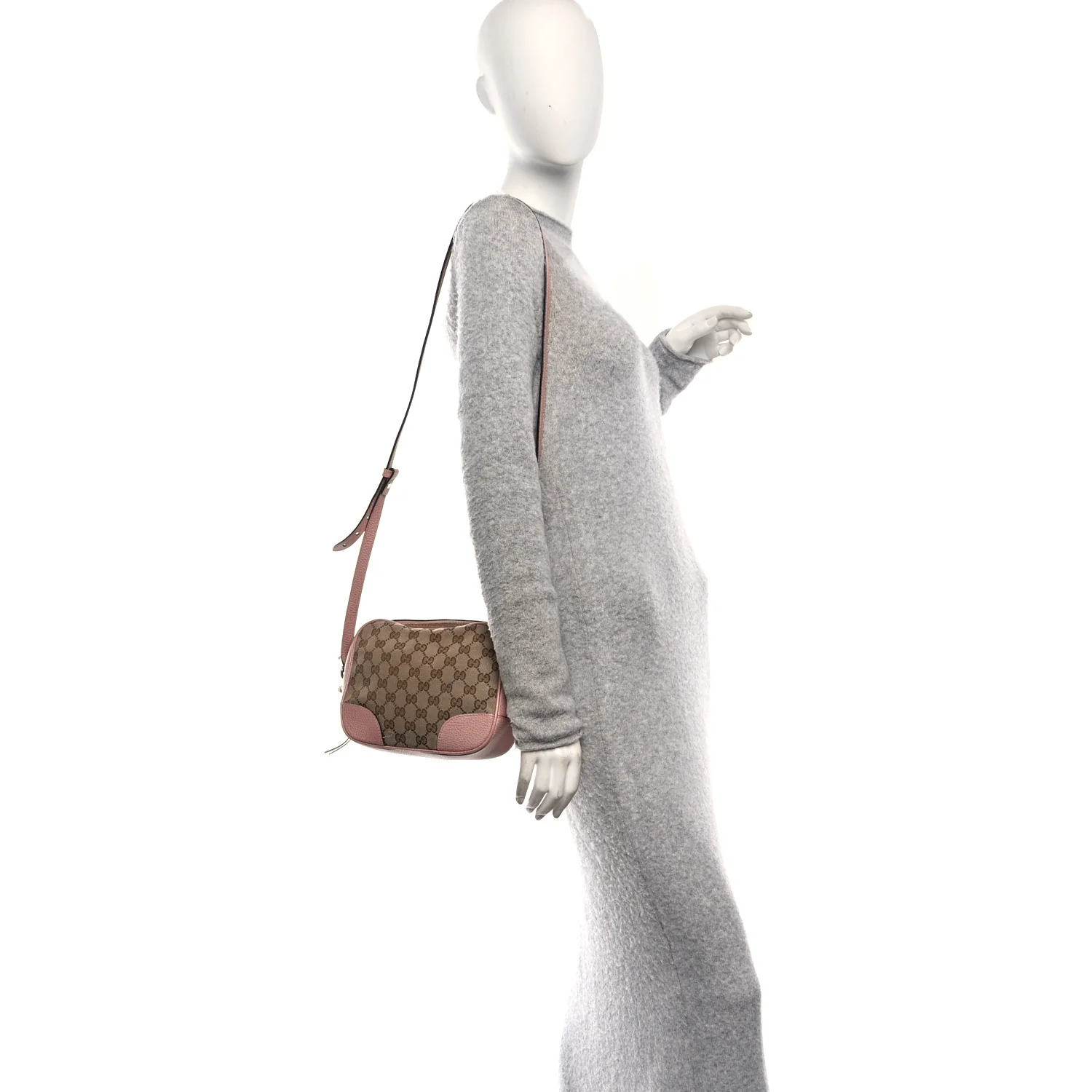 Monogram Mini Bree Messenger Bag Beige Soft Pink - Image 2