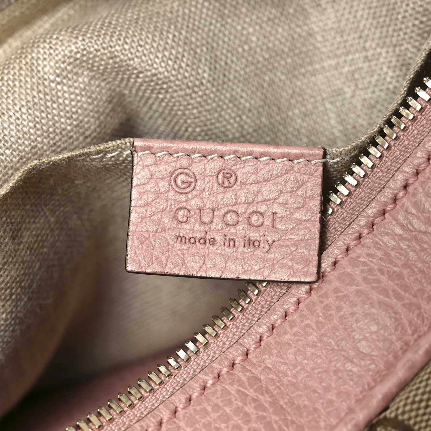Monogram Mini Bree Messenger Bag Beige Soft Pink - Image 6