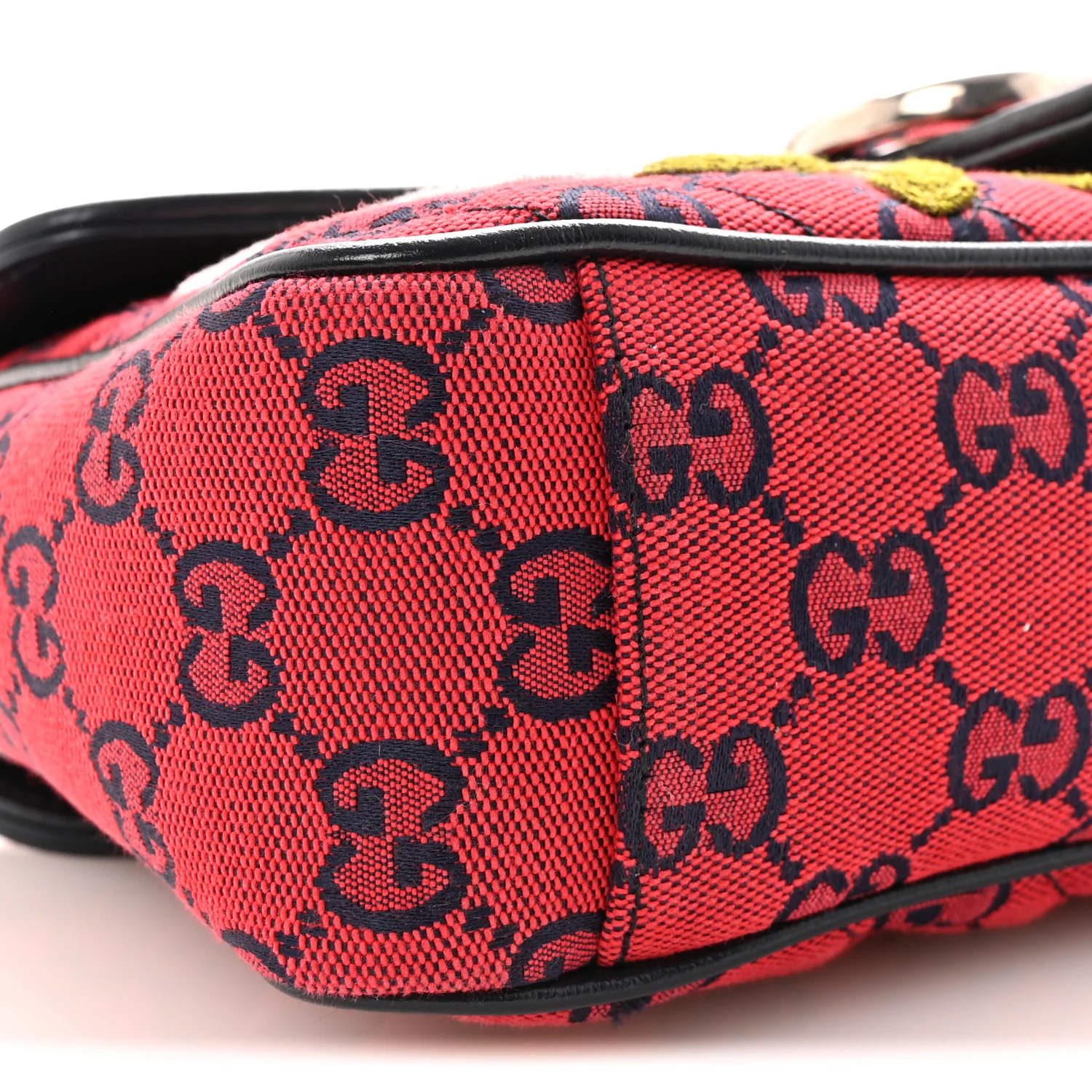 Monogram Multicolor Matelasse Diagonal Floral Embroidered Super Mini GG Marmont Shoulder Bag Red Blue Multicolor - Image 9