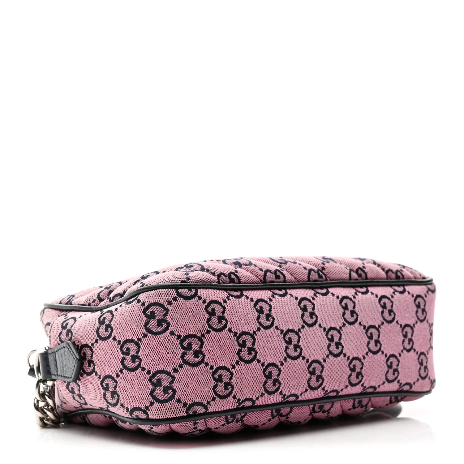 Monogram Multicolor Matelasse Diagonal Small GG Marmont Chain Shoulder Bag Pink Blue - Image 4
