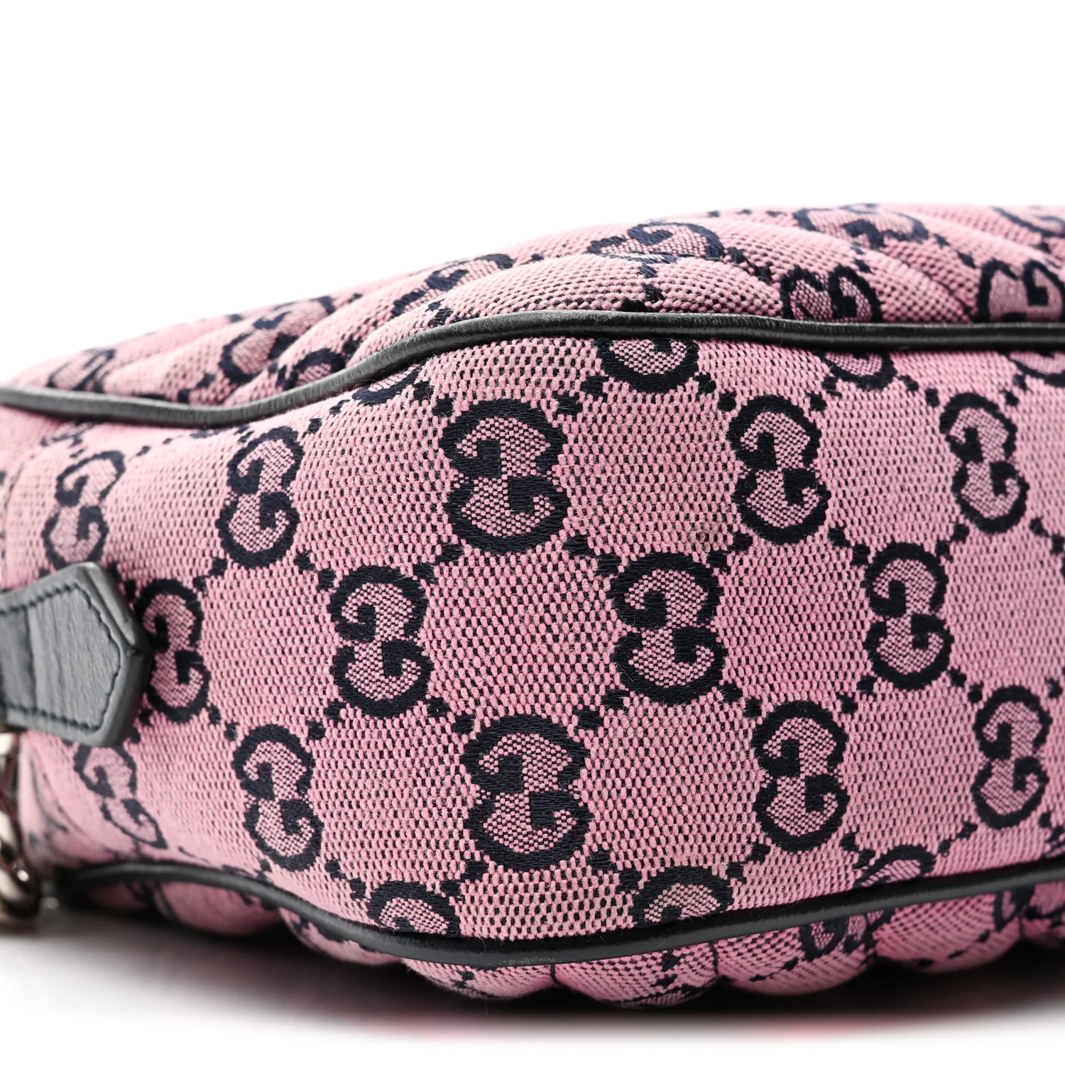 Monogram Multicolor Matelasse Diagonal Small GG Marmont Chain Shoulder Bag Pink Blue - Image 9