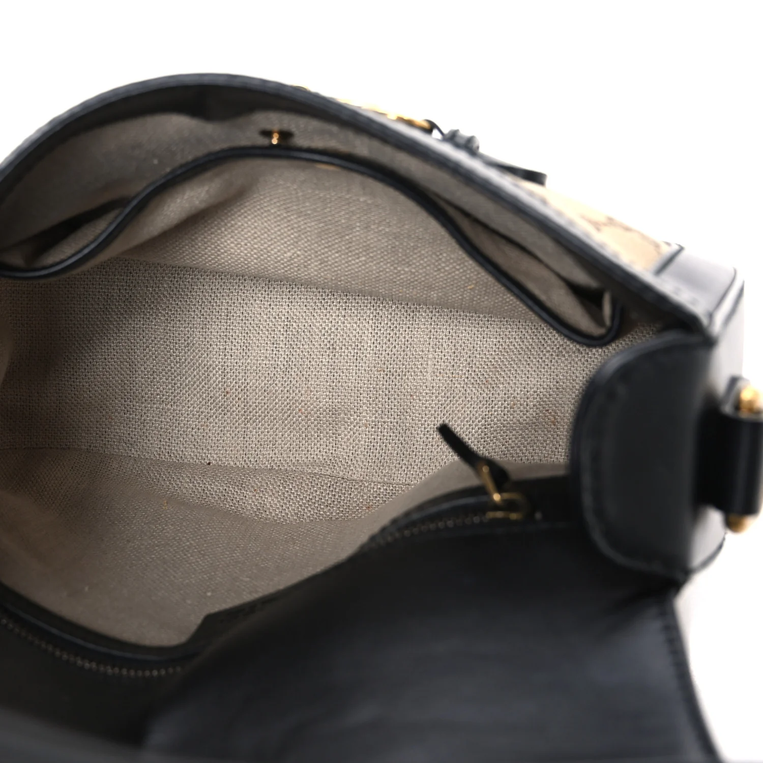 Monogram Ruinart Calfskin Medium Lady Web Shoulder Bag Beige Ebony Black - Image 5