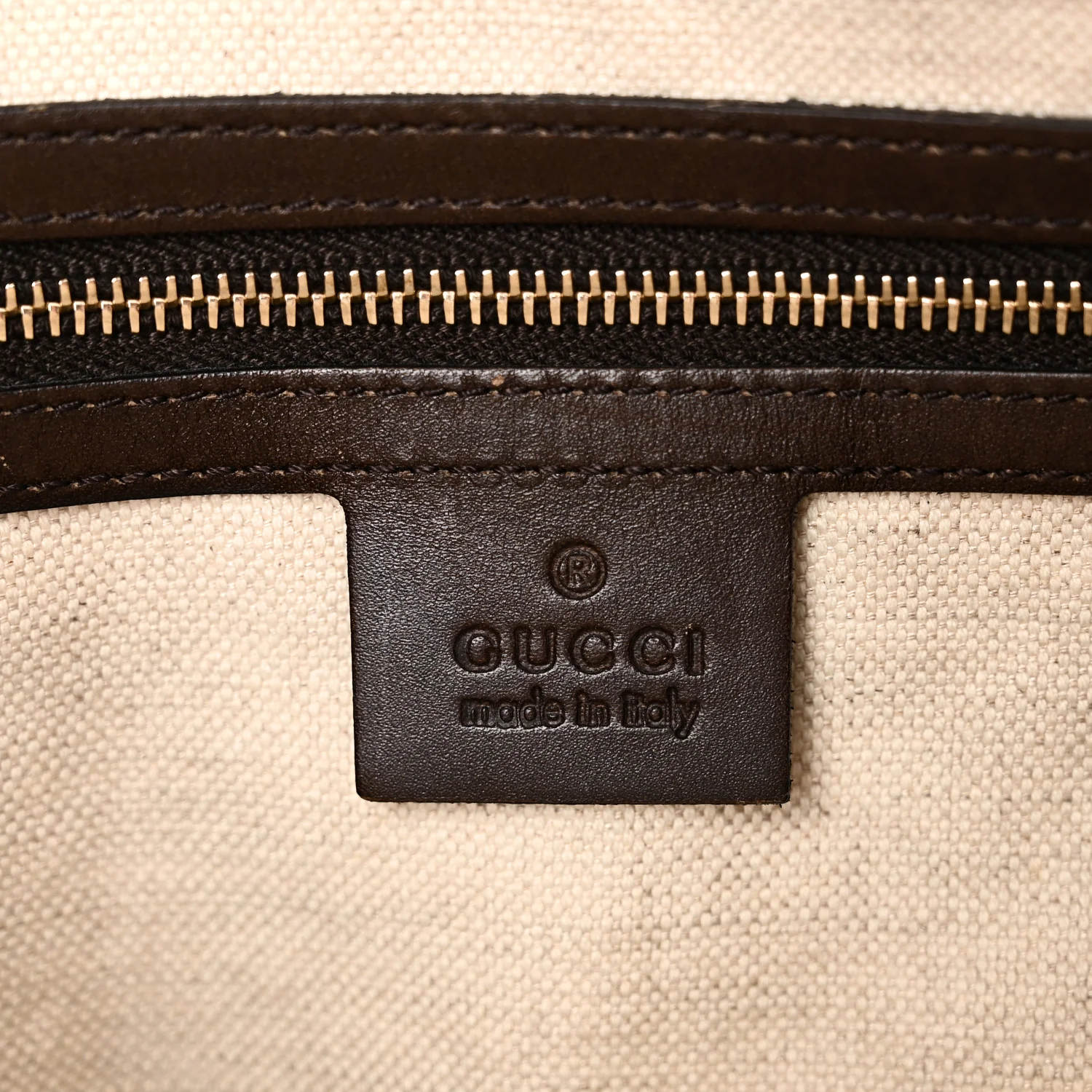 Monogram Selleria Calfskin Vintage Web Medium Boston Beige Ebony Cocoa - Image 6