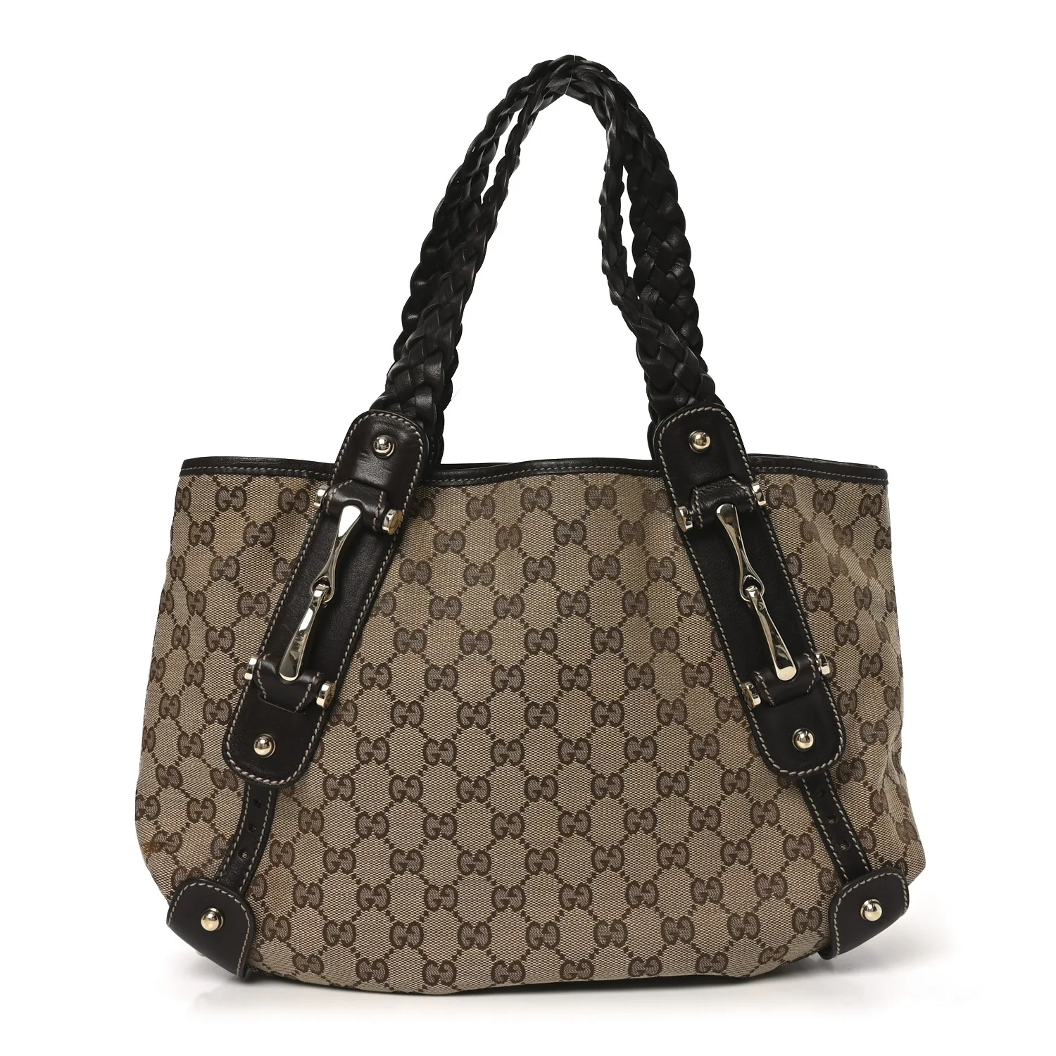 Monogram Small Pelham Shoulder Bag Dark Brown