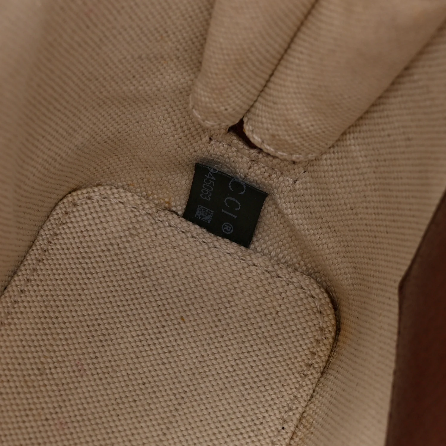 Monogram Textured Dollar Calfskin Mini Horsebit 1955 Top Handle Bag Sahara Rubino Chardonnay - Image 8