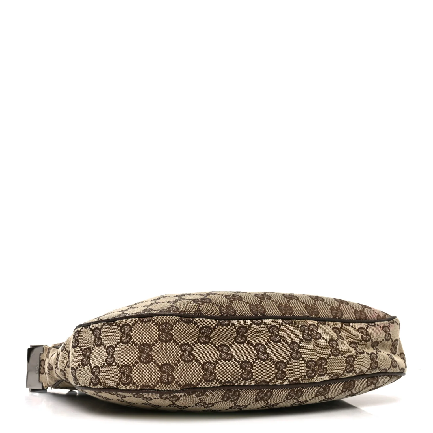 Monogram Web Medium Half Moon Hobo Dark Brown - Image 4