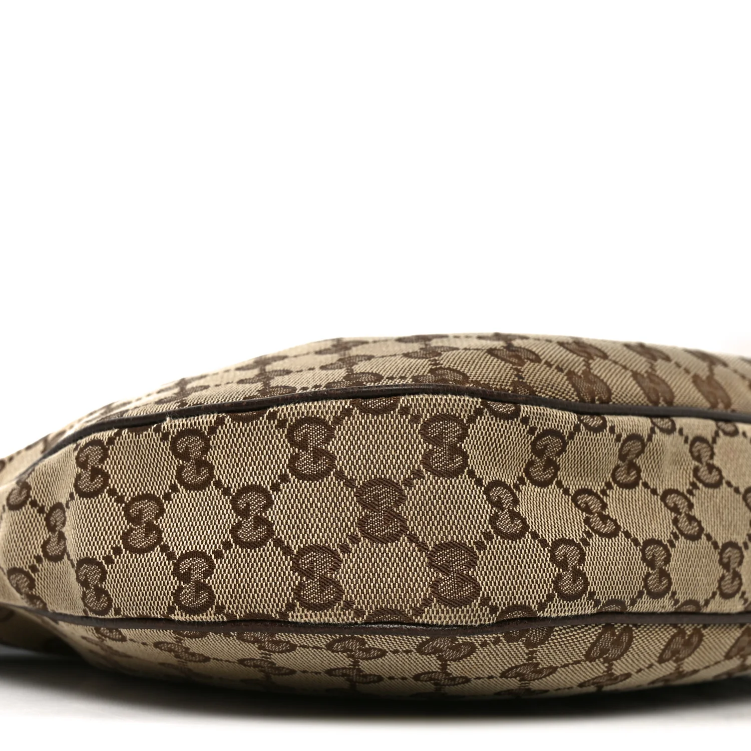 Monogram Web Medium Half Moon Hobo Dark Brown - Image 9