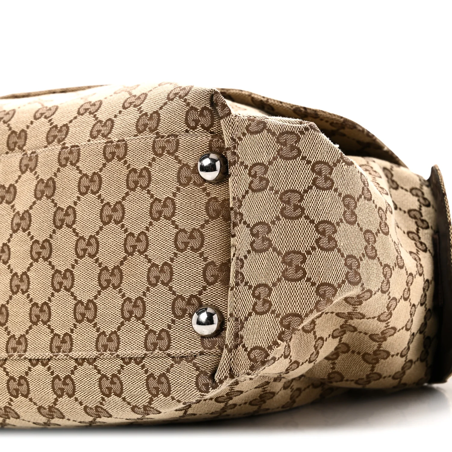 Monogram Web Messenger Diaper Bag Brown - Image 10