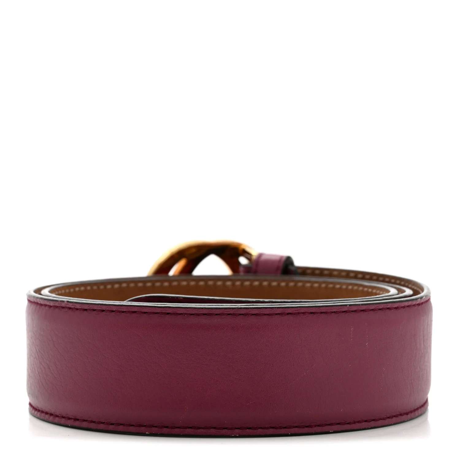 Moon Calfskin Interlocking G 37mm Belt 80 32 Glossy Pink - Image 2