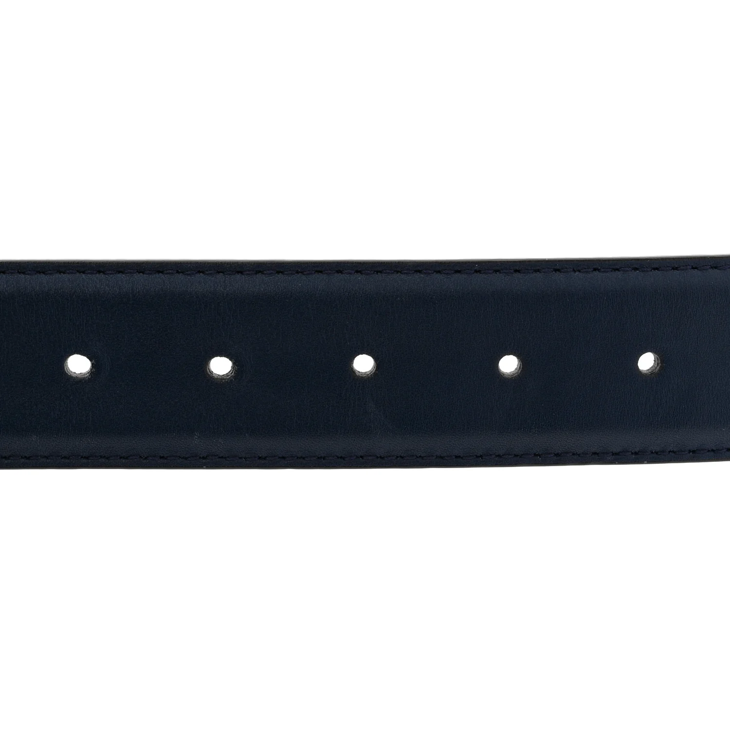 Moon Calfskin Interlocking G 37mm Belt 85 34 Cobalt Blue - Image 3