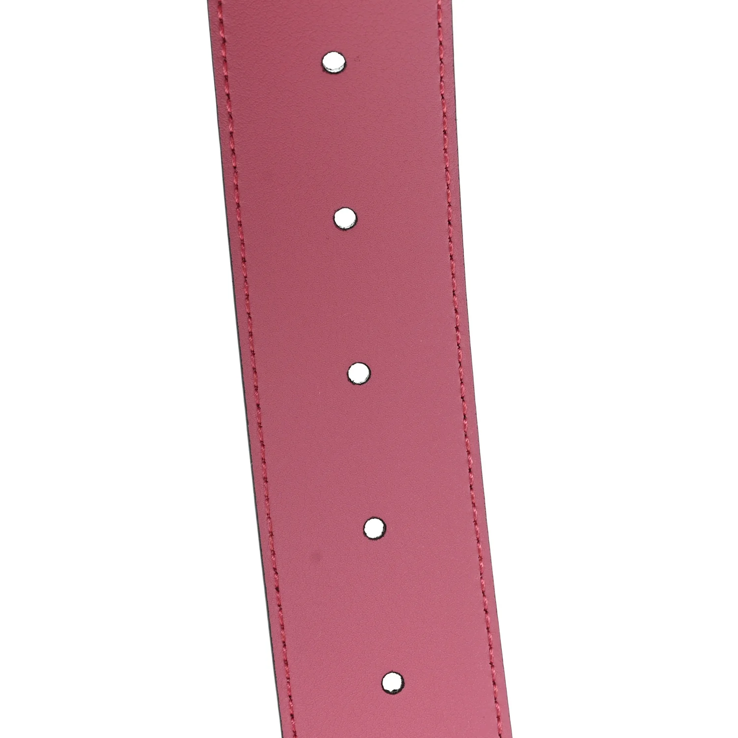 Moon Calfskin Interlocking G 37mm Belt 85 34 Glossy Pink - Image 4