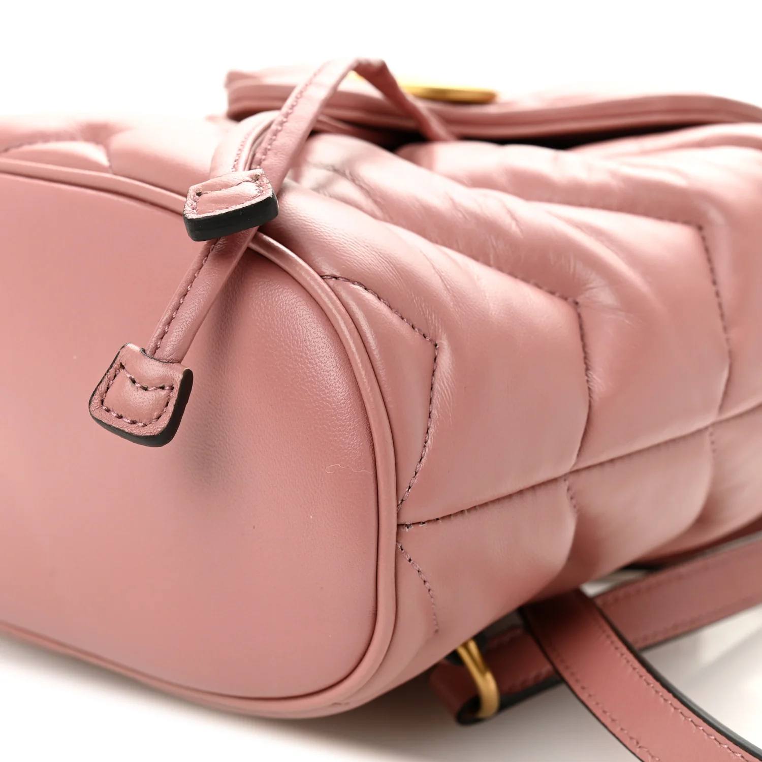 Nappa Chevron Matelasse GG Marmont Backpack Carmine Rose - Image 10