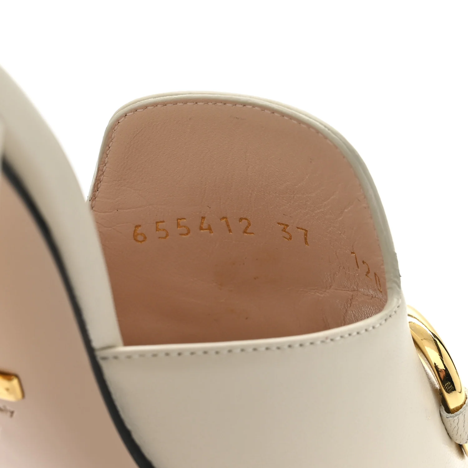 Nappa Horsebit 75mm Slide Sandals 37 Mystic White - Image 9