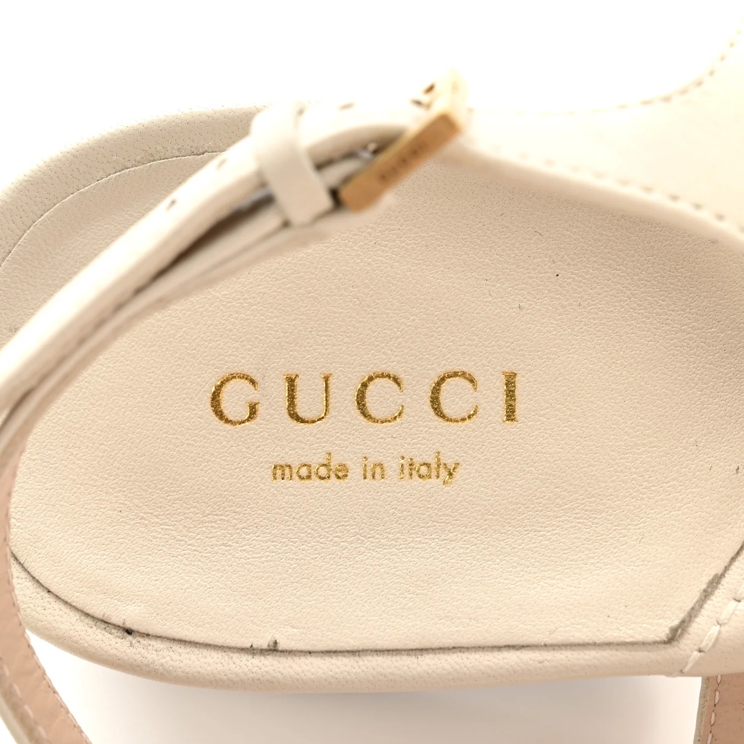 Nappa Matelasse Double G 35mm Thong Sandals 40 Mystic White - Image 8