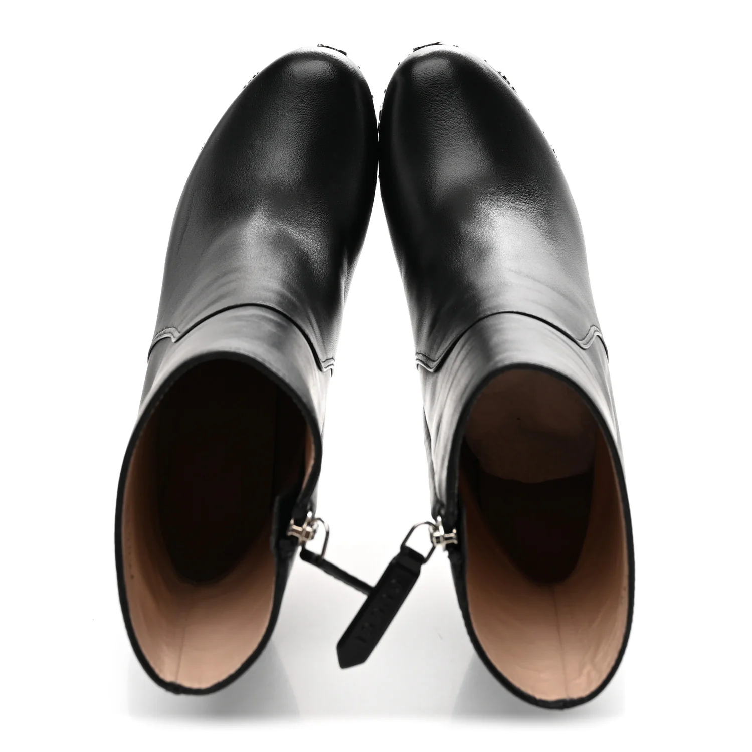 Nappa Platform Charlotte Ankle Boots 36 Black - Image 2