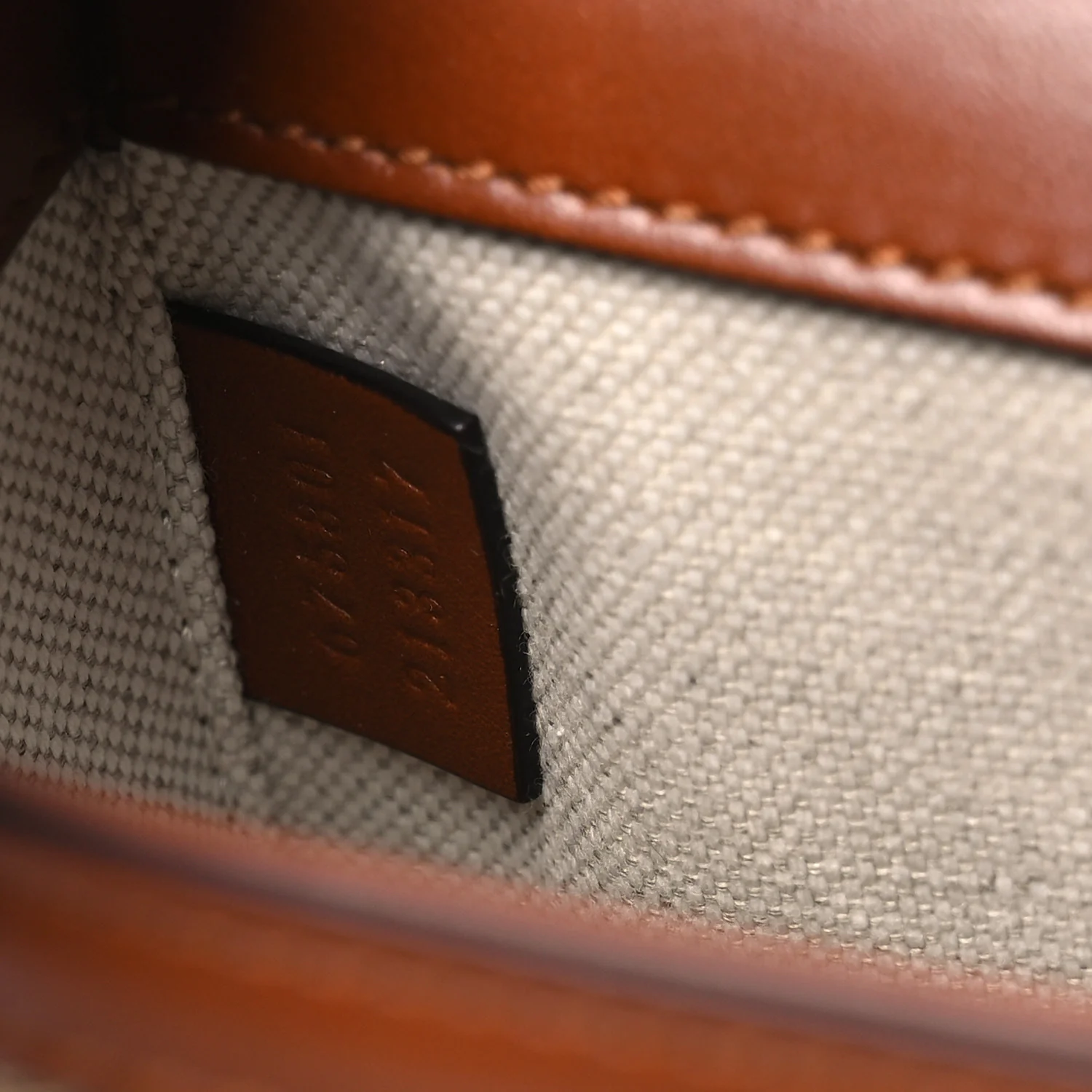 New Canvas Charisma Calfskin Crystal GG Monogram Mini Horsebit 1955 Shoulder Bag Camel Ebony - Image 8