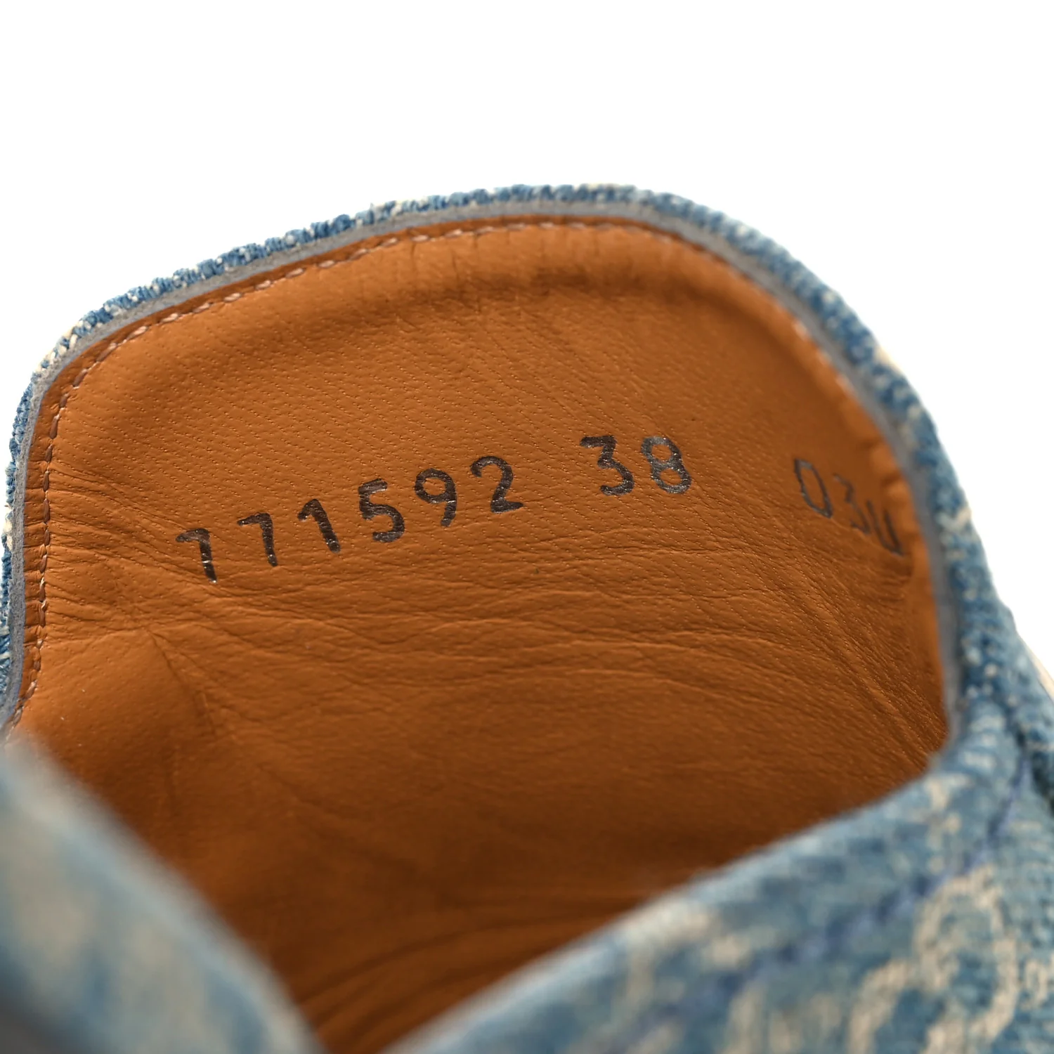 New Denim GG Malaga Kid Womens Princetown Slippers 38 Light Blue Royale - Image 7