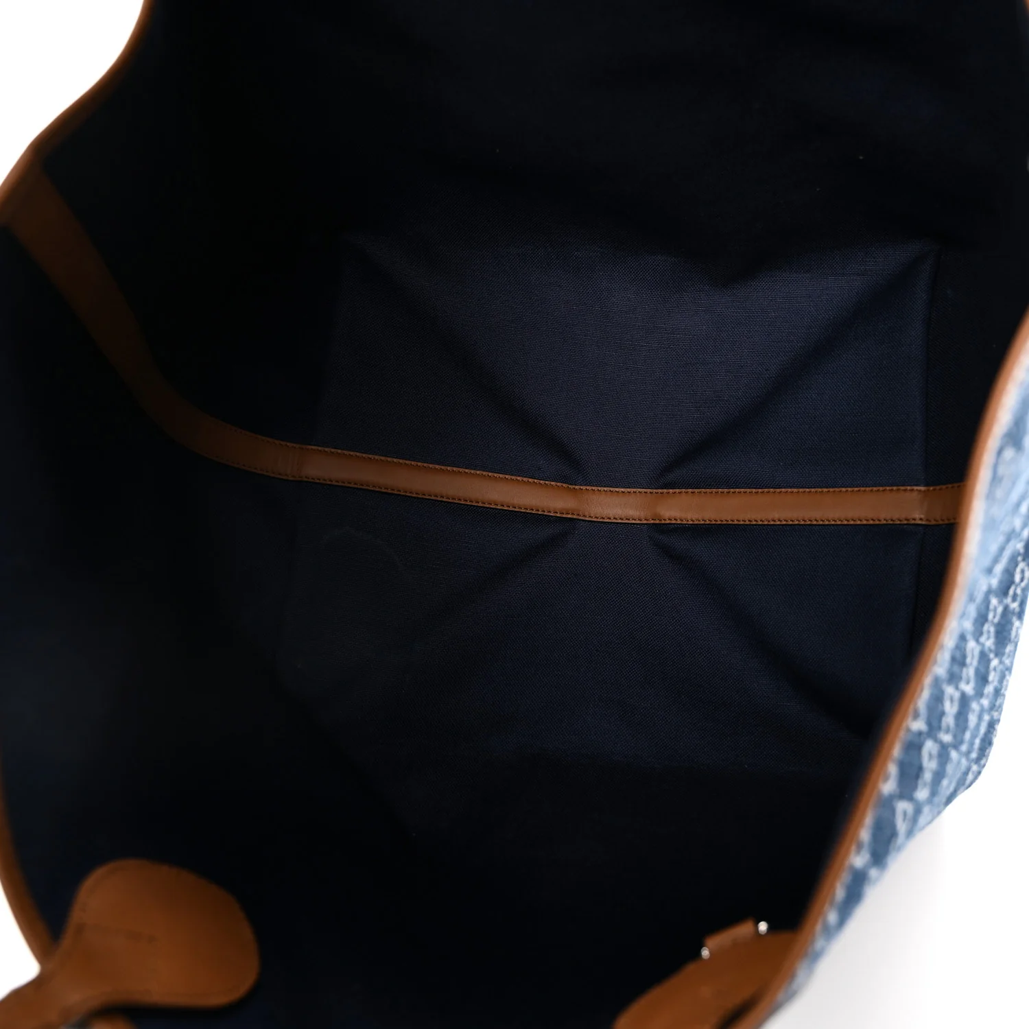 New Denim GG Monogram Calfskin Large Totissima Tote Blue - Image 5