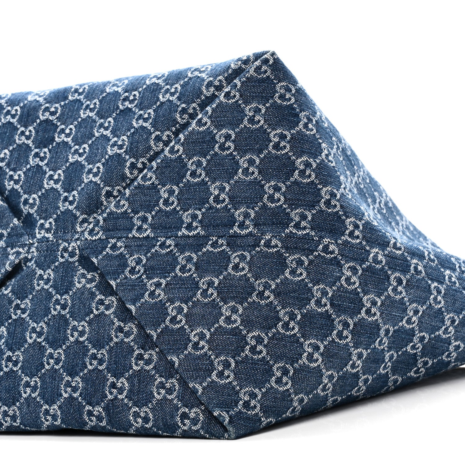 New Denim GG Monogram Calfskin Large Totissima Tote Blue - Image 9